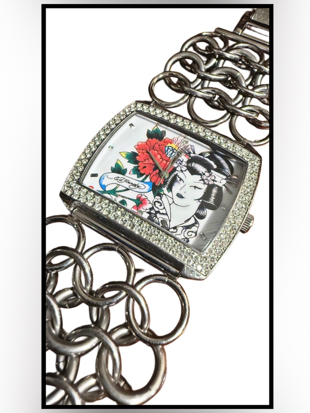 Vintage ED HARDY Geisha Watch